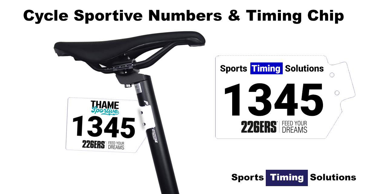Cycle Sportive Timing Numbers with Integrated Chip | Aero, Accurate & Mat Free Timing